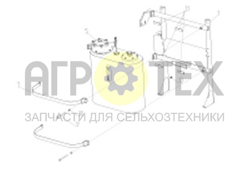 Чертеж Стойка гидробака (152.58.01.030)